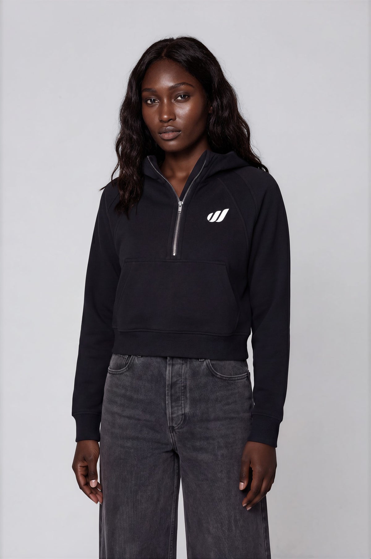 The Cropped Half-Zip Hoodie